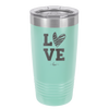 LOVE with Sketchy Heart - Laser Engraved Stainless Steel Drinkware - 1699 -