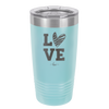 LOVE with Sketchy Heart - Laser Engraved Stainless Steel Drinkware - 1699 -