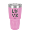 LOVE with Sketchy Heart - Laser Engraved Stainless Steel Drinkware - 1699 -