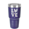 LOVE with Sketchy Heart - Laser Engraved Stainless Steel Drinkware - 1699 -