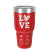 LOVE with Sketchy Heart - Laser Engraved Stainless Steel Drinkware - 1699 -