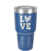 LOVE with Sketchy Heart - Laser Engraved Stainless Steel Drinkware - 1699 -