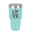 LOVE with Sketchy Heart - Laser Engraved Stainless Steel Drinkware - 1699 -