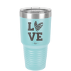 LOVE with Sketchy Heart - Laser Engraved Stainless Steel Drinkware - 1699 -