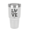 LOVE with Sketchy Heart - Laser Engraved Stainless Steel Drinkware - 1699 -