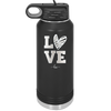 LOVE with Sketchy Heart - Laser Engraved Stainless Steel Drinkware - 1699 -