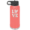 LOVE with Sketchy Heart - Laser Engraved Stainless Steel Drinkware - 1699 -