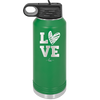 LOVE with Sketchy Heart - Laser Engraved Stainless Steel Drinkware - 1699 -