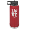 LOVE with Sketchy Heart - Laser Engraved Stainless Steel Drinkware - 1699 -