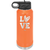 LOVE with Sketchy Heart - Laser Engraved Stainless Steel Drinkware - 1699 -