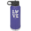 LOVE with Sketchy Heart - Laser Engraved Stainless Steel Drinkware - 1699 -