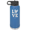 LOVE with Sketchy Heart - Laser Engraved Stainless Steel Drinkware - 1699 -