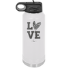 LOVE with Sketchy Heart - Laser Engraved Stainless Steel Drinkware - 1699 -