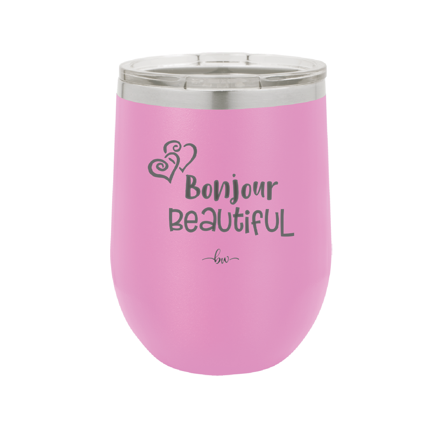 Bonjour Beautiful - Laser Engraved Stainless Steel Drinkware - 1710 -