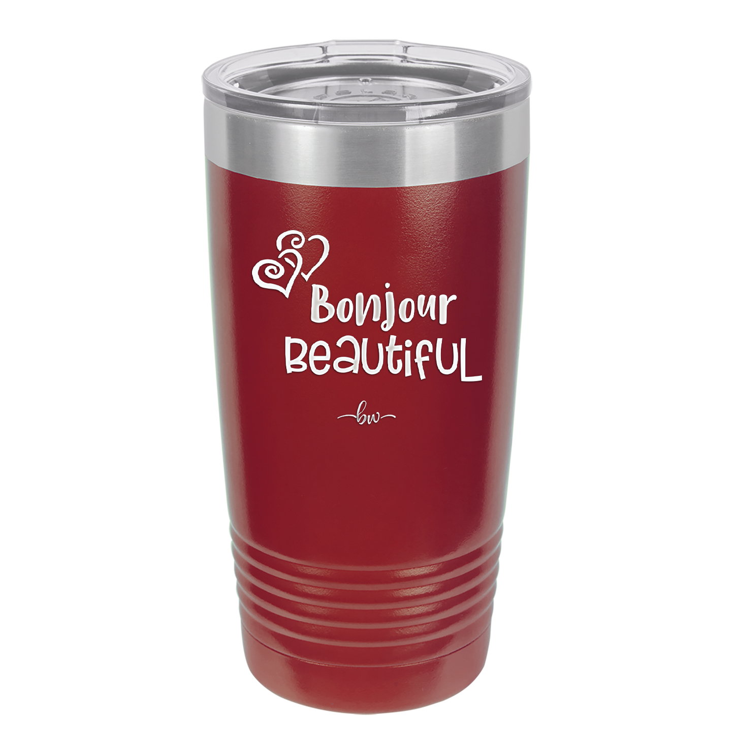 Bonjour Beautiful - Laser Engraved Stainless Steel Drinkware - 1710 -