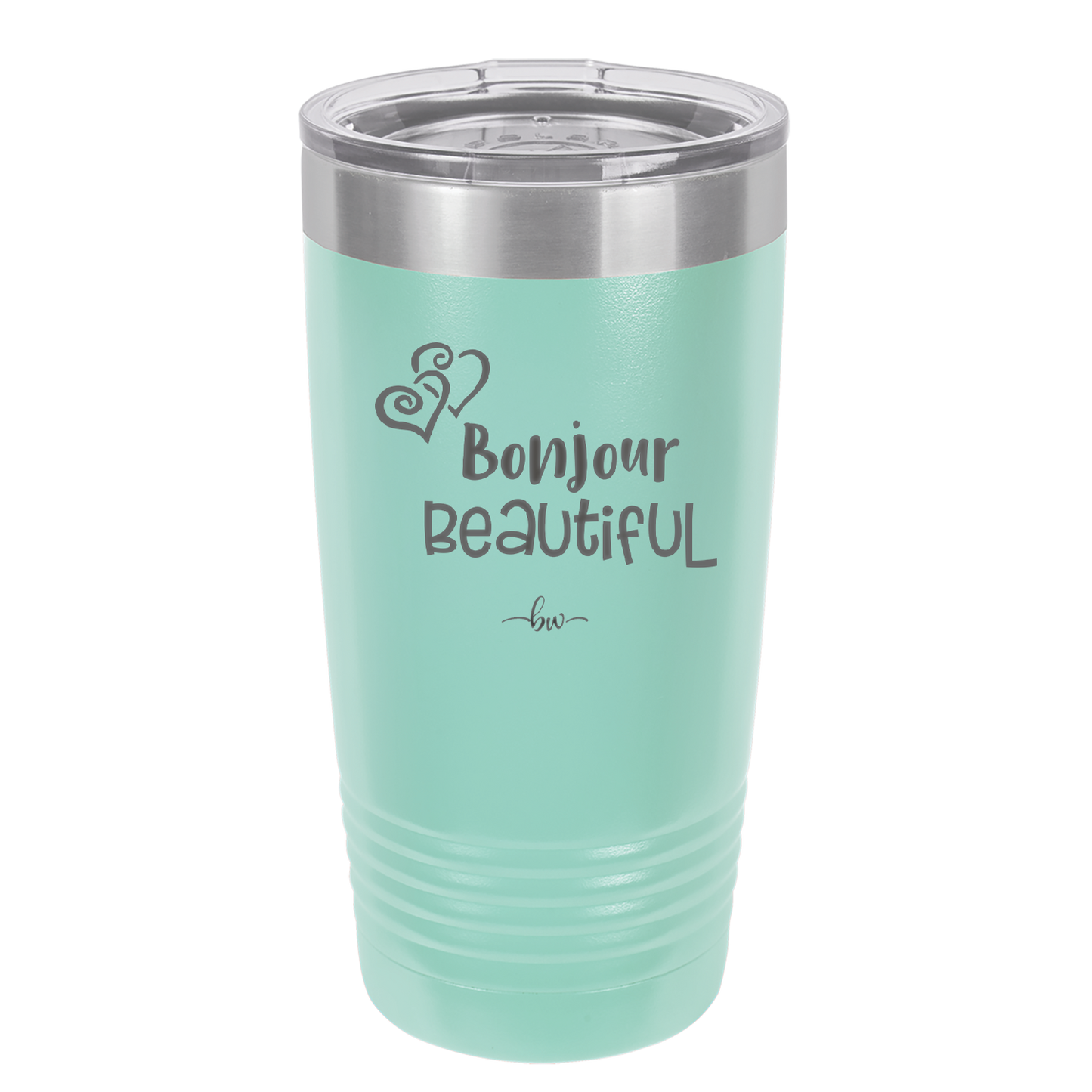 Bonjour Beautiful - Laser Engraved Stainless Steel Drinkware - 1710 -