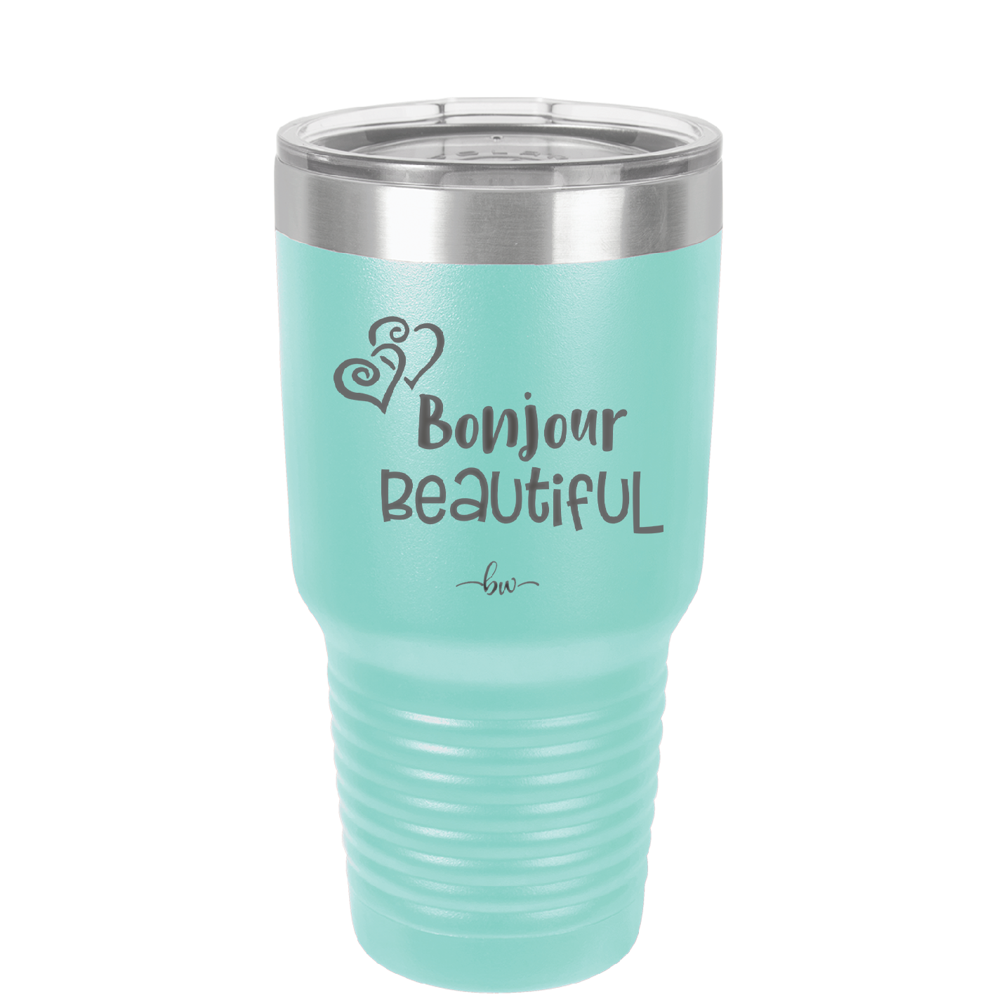 Bonjour Beautiful - Laser Engraved Stainless Steel Drinkware - 1710 -