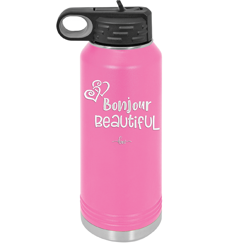 Bonjour Beautiful - Laser Engraved Stainless Steel Drinkware - 1710 -