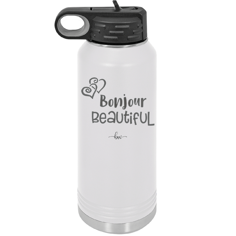 Bonjour Beautiful - Laser Engraved Stainless Steel Drinkware - 1710 -