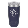 Me and You Hearts - Laser Engraved Stainless Steel Drinkware - 1712 -