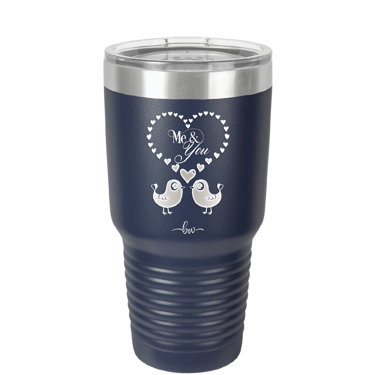 Me and You Lovebirds - Laser Engraved Stainless Steel Drinkware - 1713 -