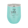 Love Showering Hearts - Laser Engraved Stainless Steel Drinkware - 1714 -