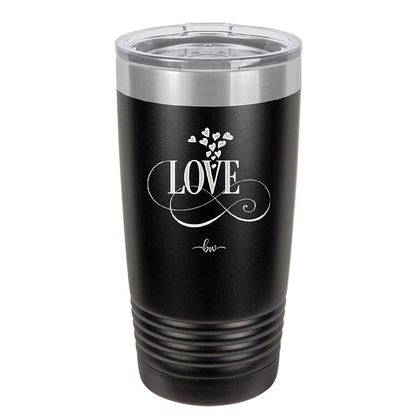 Love Showering Hearts - Laser Engraved Stainless Steel Drinkware - 1714 -
