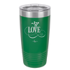 Love Showering Hearts - Laser Engraved Stainless Steel Drinkware - 1714 -