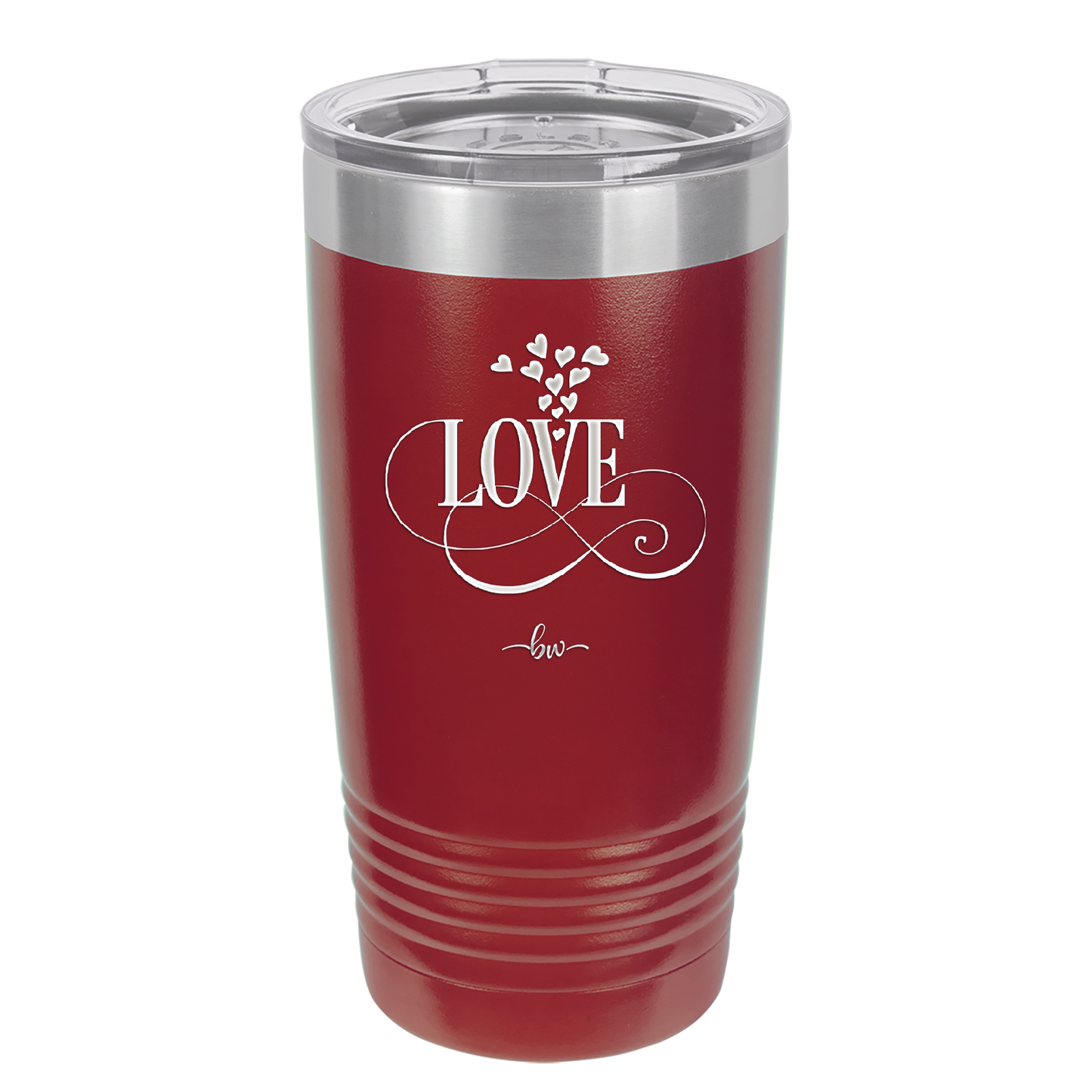 Love Showering Hearts - Laser Engraved Stainless Steel Drinkware - 1714 -