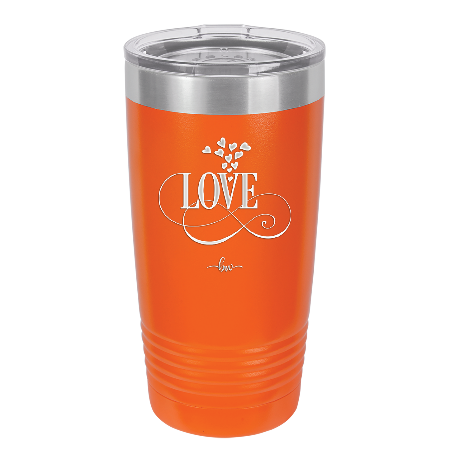 Love Showering Hearts - Laser Engraved Stainless Steel Drinkware - 1714 -