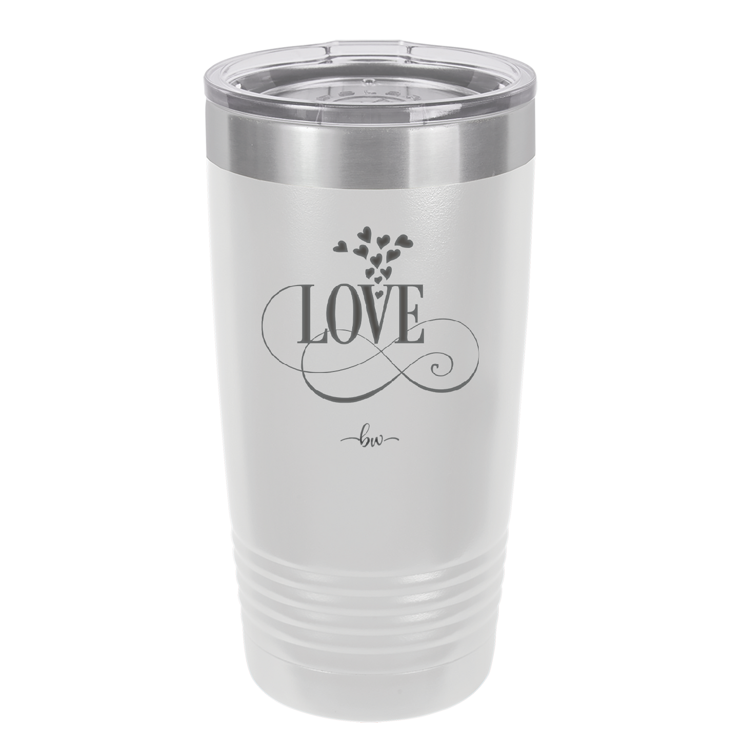 Love Showering Hearts - Laser Engraved Stainless Steel Drinkware - 1714 -