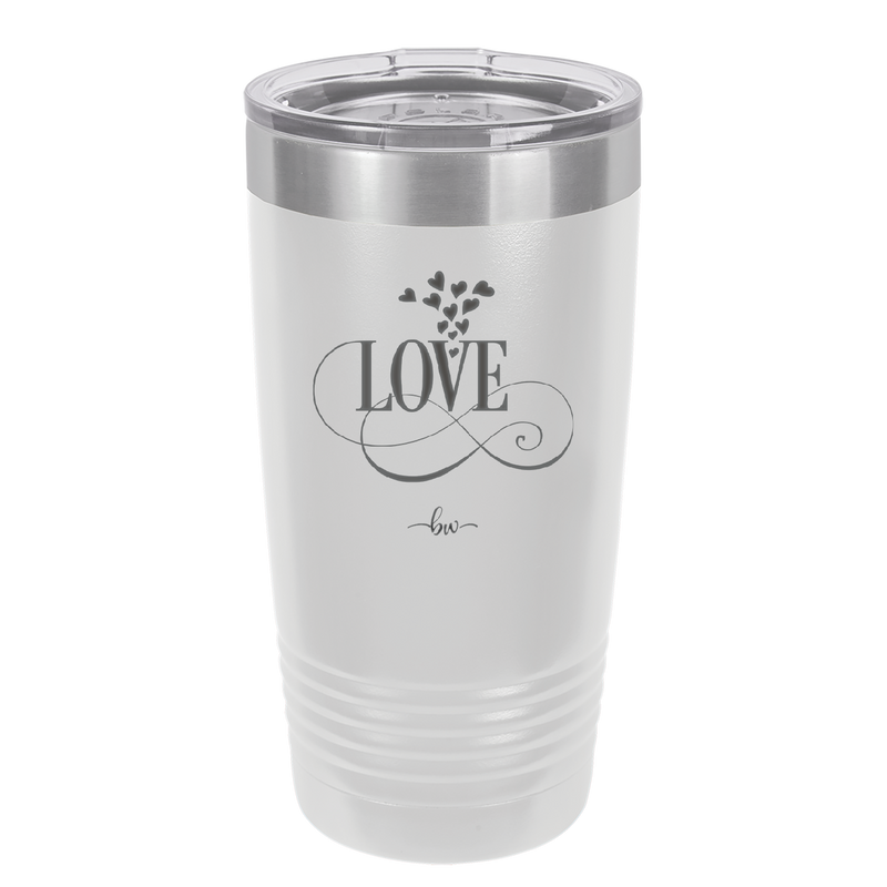 Love Showering Hearts - Laser Engraved Stainless Steel Drinkware - 1714 -