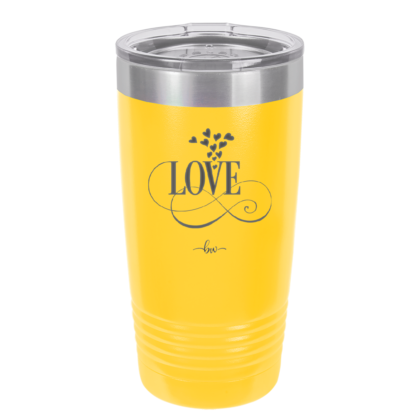 Love Showering Hearts - Laser Engraved Stainless Steel Drinkware - 1714 -