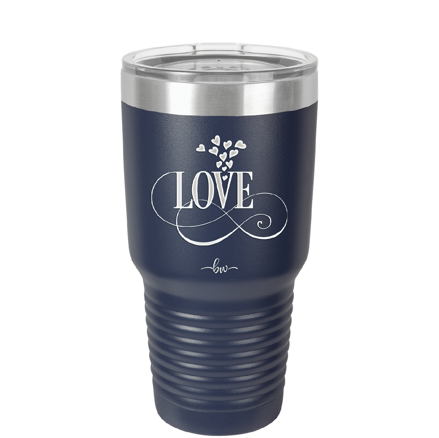 Love Showering Hearts - Laser Engraved Stainless Steel Drinkware - 1714 -