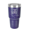 Love Showering Hearts - Laser Engraved Stainless Steel Drinkware - 1714 -
