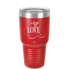 Love Showering Hearts - Laser Engraved Stainless Steel Drinkware - 1714 -