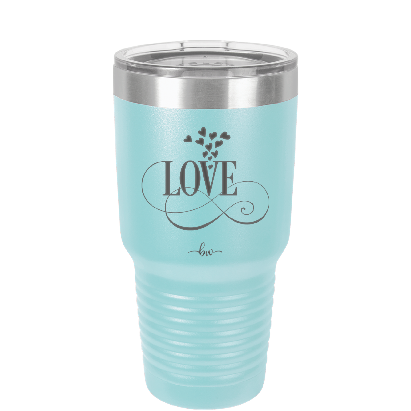 Love Showering Hearts - Laser Engraved Stainless Steel Drinkware - 1714 -