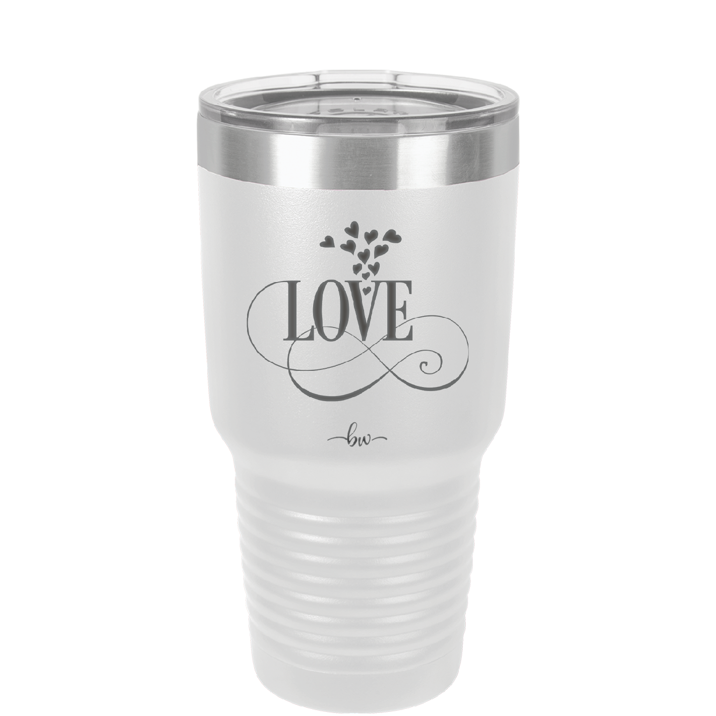 Love Showering Hearts - Laser Engraved Stainless Steel Drinkware - 1714 -
