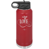 Love Showering Hearts - Laser Engraved Stainless Steel Drinkware - 1714 -