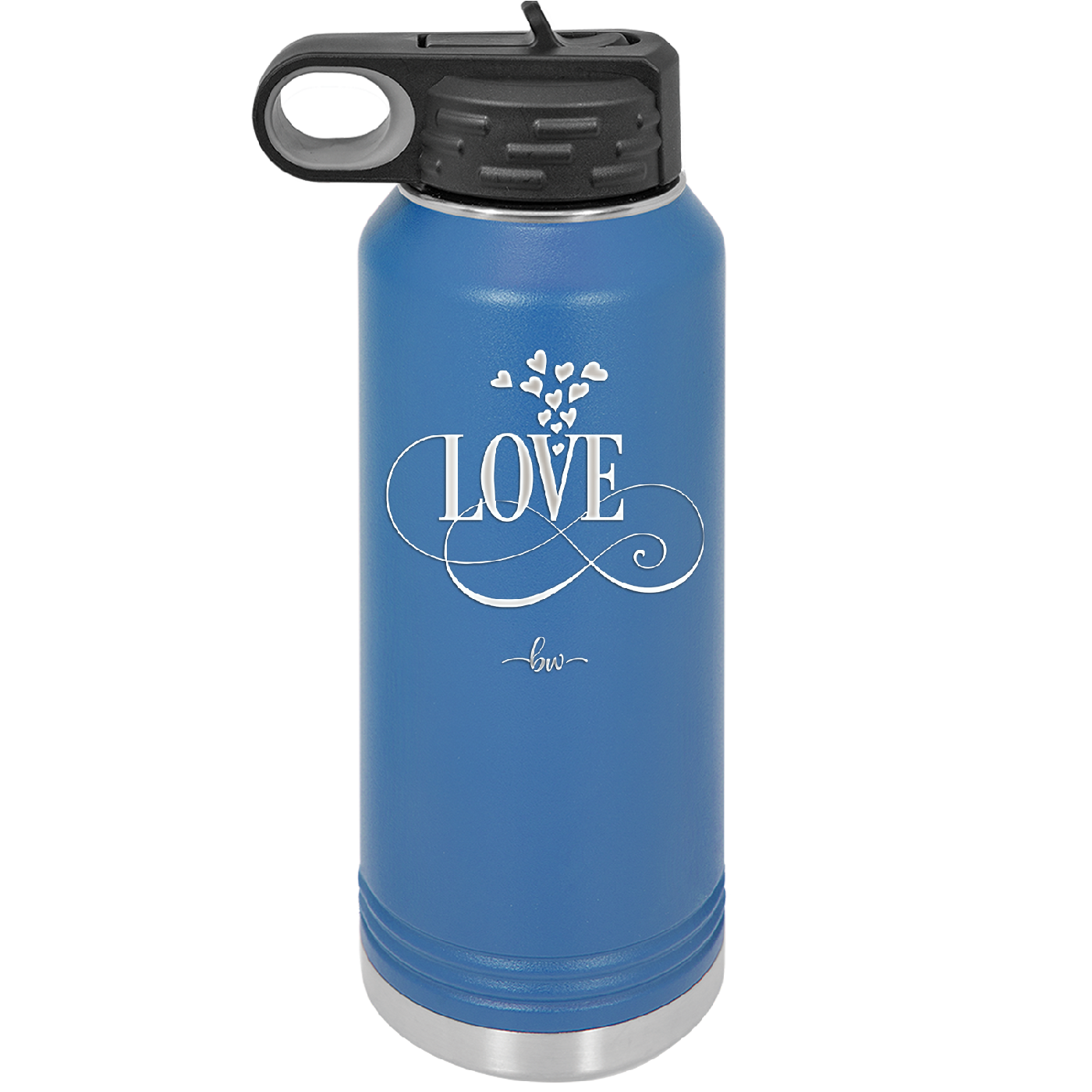Love Showering Hearts - Laser Engraved Stainless Steel Drinkware - 1714 -