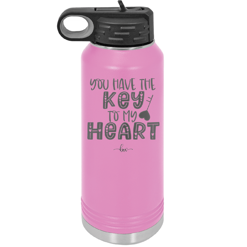 You Have the Key to My Heart - Laser Engraved Stainless Steel Drinkware - 1720 -