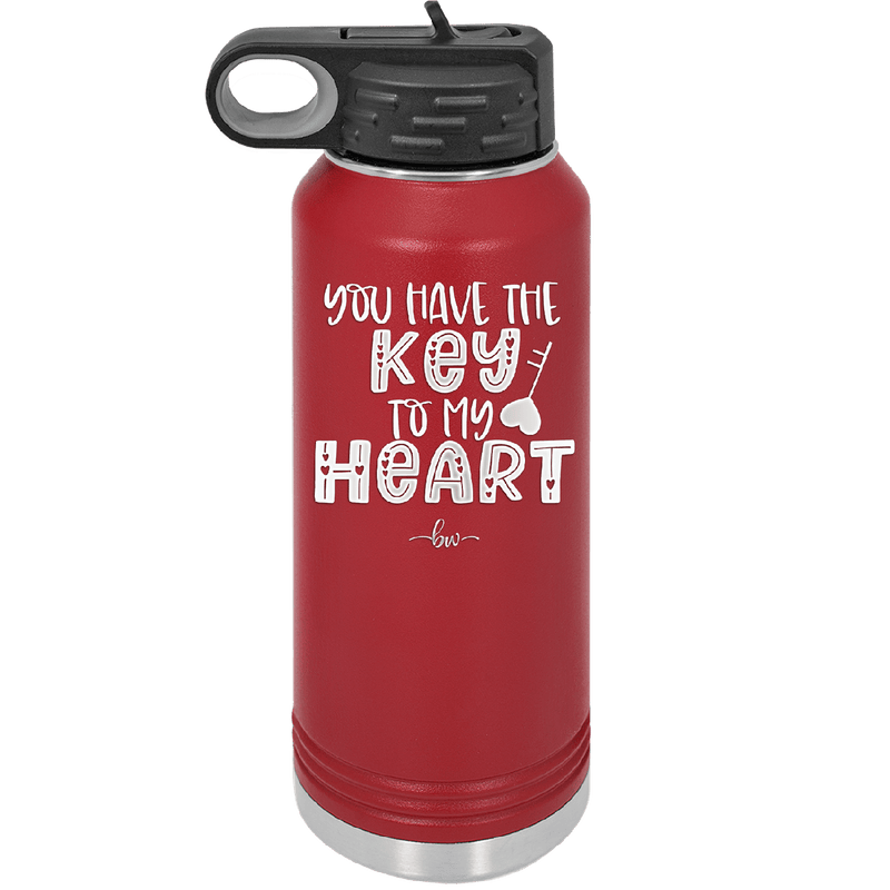 You Have the Key to My Heart - Laser Engraved Stainless Steel Drinkware - 1720 -