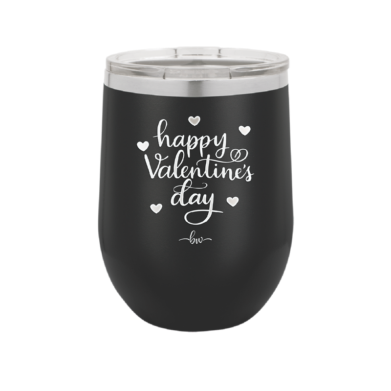 Happy Valentines Day - Laser Engraved Stainless Steel Drinkware - 1723 -