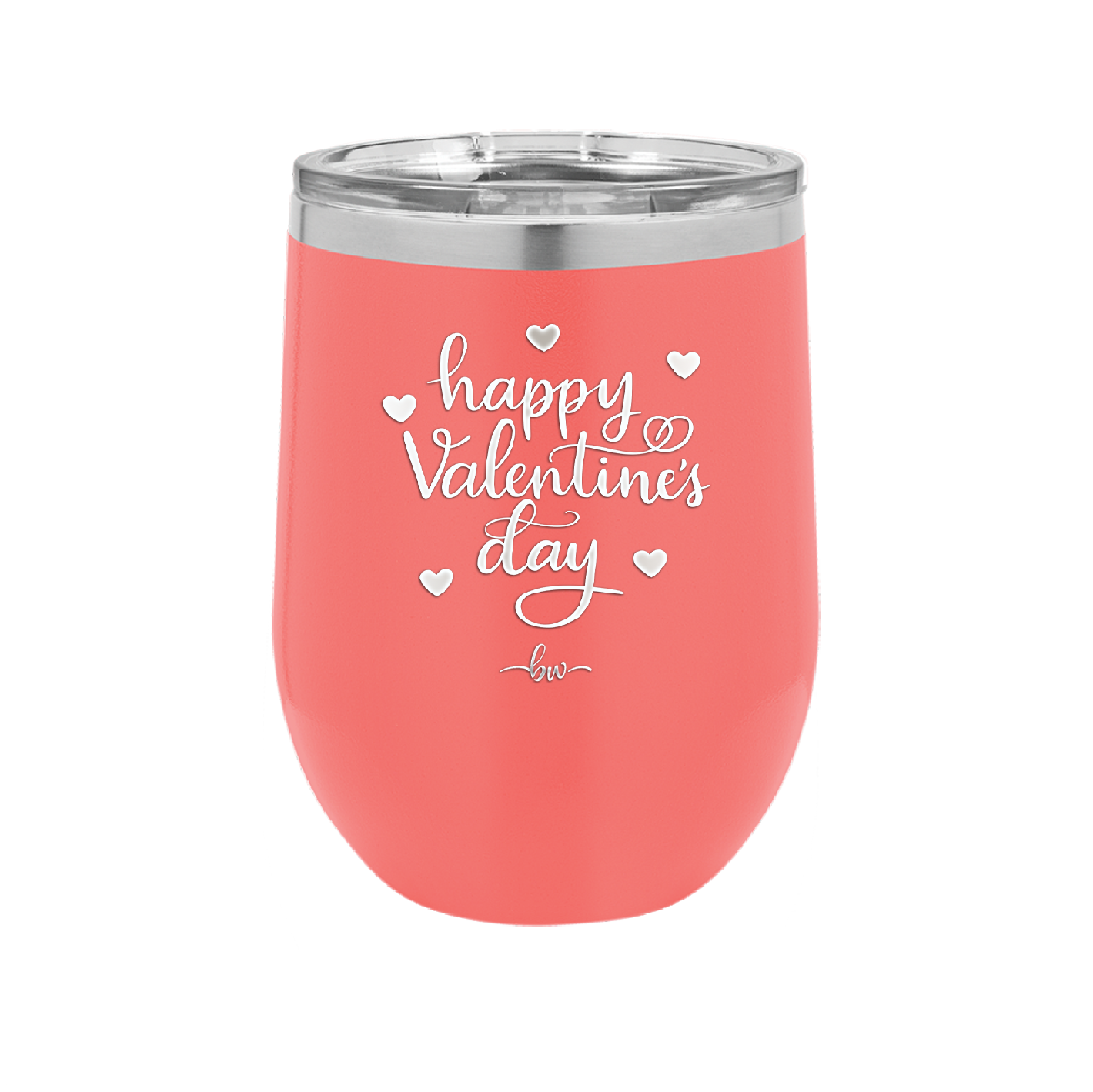 Happy Valentines Day - Laser Engraved Stainless Steel Drinkware - 1723 -