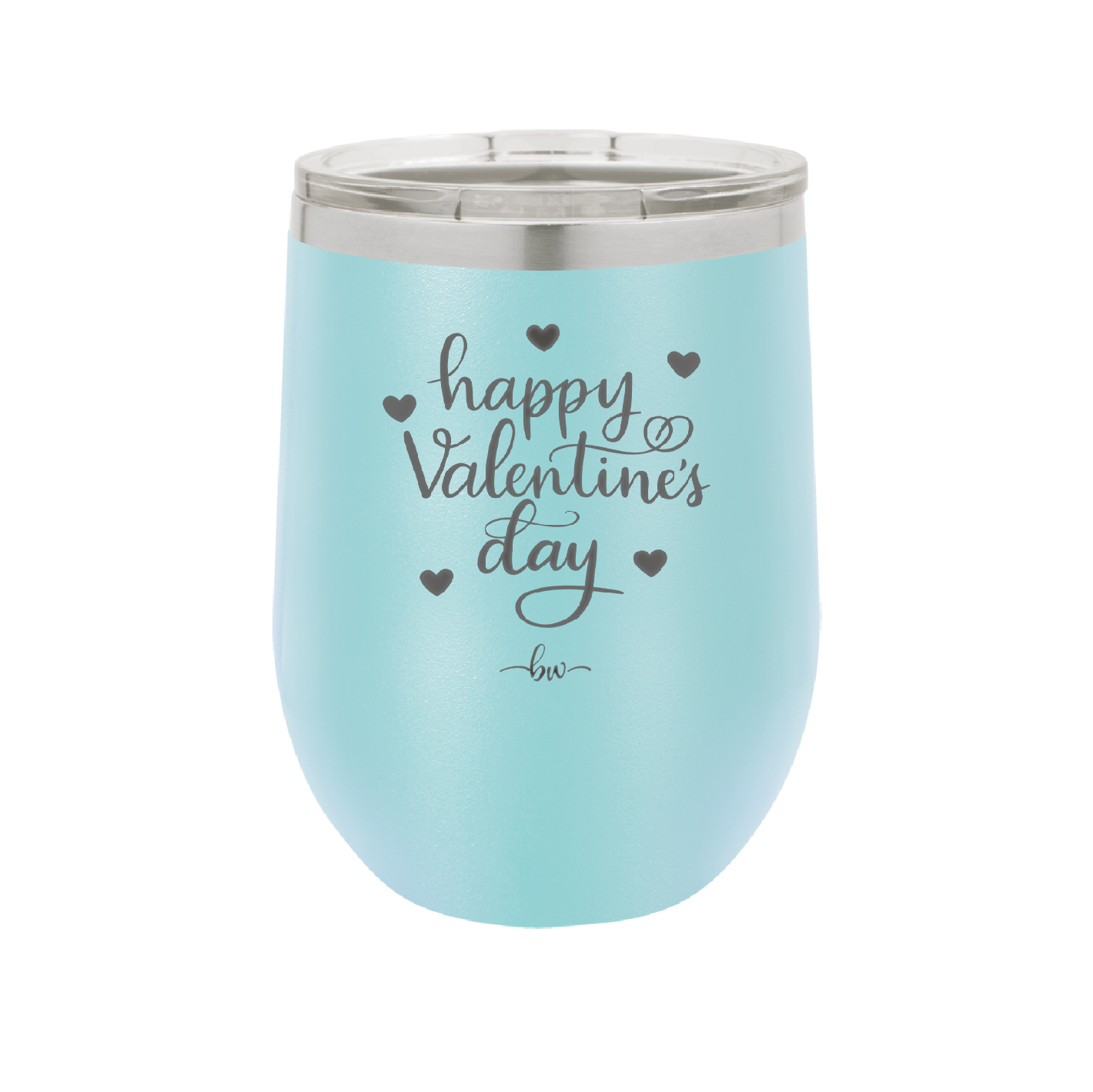 Happy Valentines Day - Laser Engraved Stainless Steel Drinkware - 1723 -