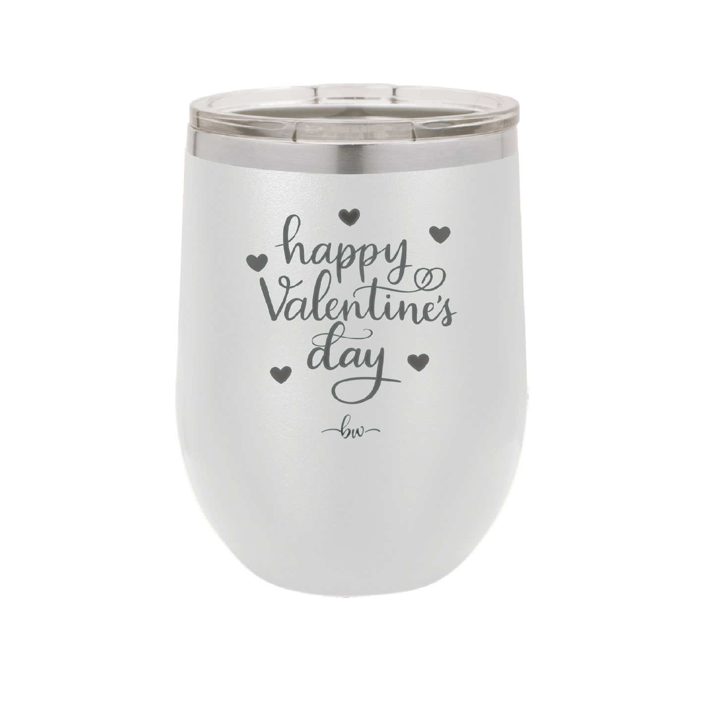Happy Valentines Day - Laser Engraved Stainless Steel Drinkware - 1723 -