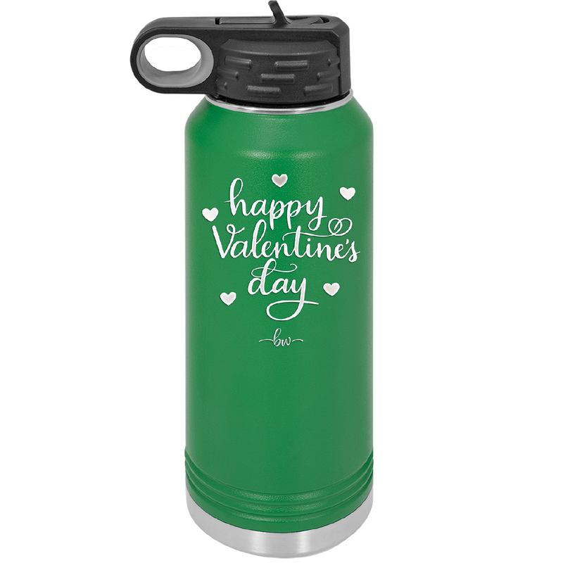 Happy Valentines Day - Laser Engraved Stainless Steel Drinkware - 1723 -