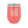 LOVE Stencil - Laser Engraved Stainless Steel Drinkware - 1724 -