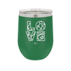 LOVE Stencil - Laser Engraved Stainless Steel Drinkware - 1724 -