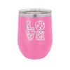 LOVE Stencil - Laser Engraved Stainless Steel Drinkware - 1724 -